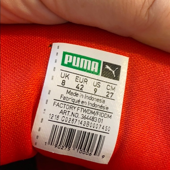 Puma red suede sneakers - Picture 5 of 6